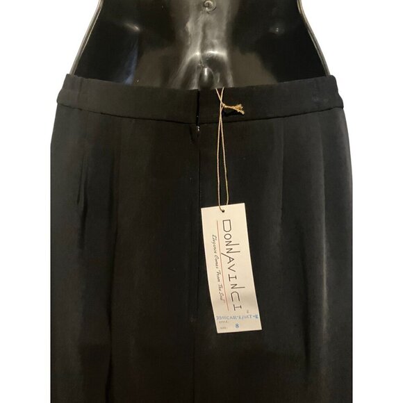 NWT Vintage Donna Vinci Skirt 8 Maxi Ostrich Feather Goth Witch Evening Cocktail - Picture 8 of 12